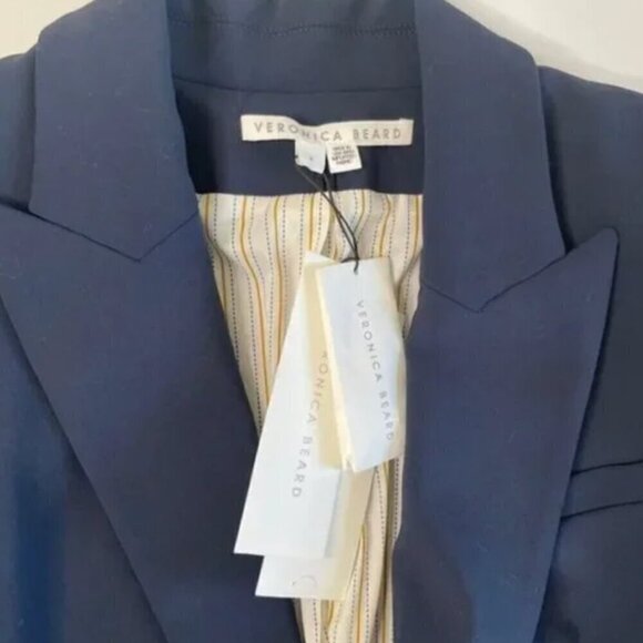 Veronica Beard Mori Dickey Jacket Navy Blue Size 4 NWT - Picture 7 of 16